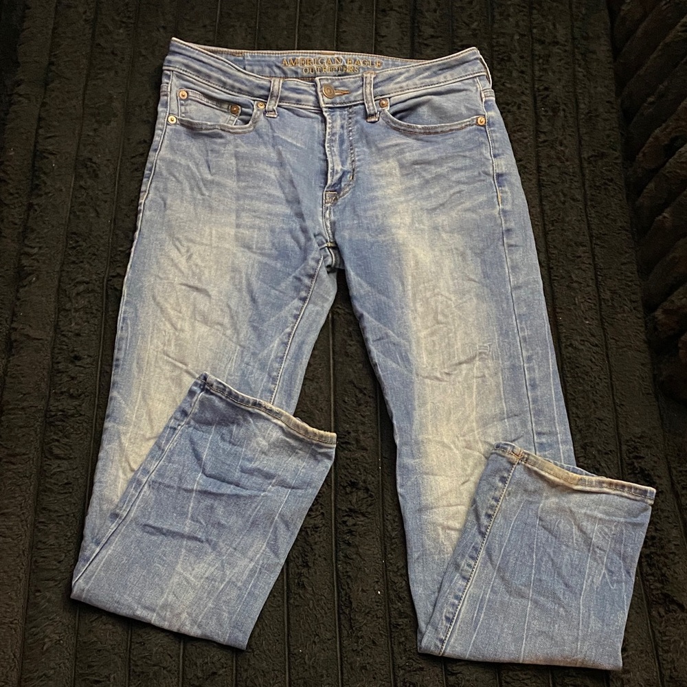 American Eagle Outfitters Light Blue Men's Straight Jeans